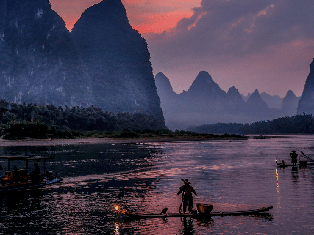 Yangshuo cycling landscape
