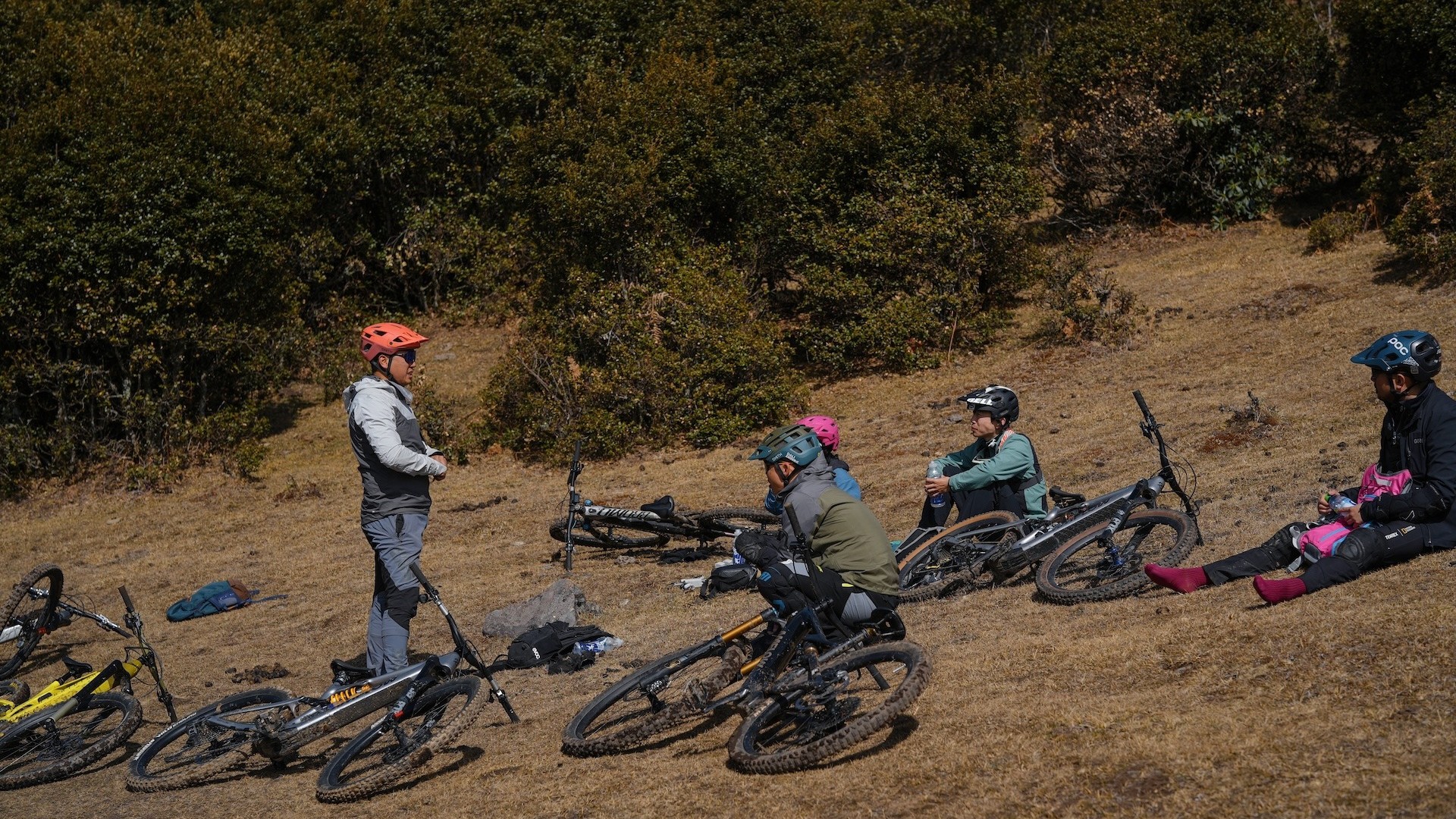 Mountain biking terrain near Dali, China