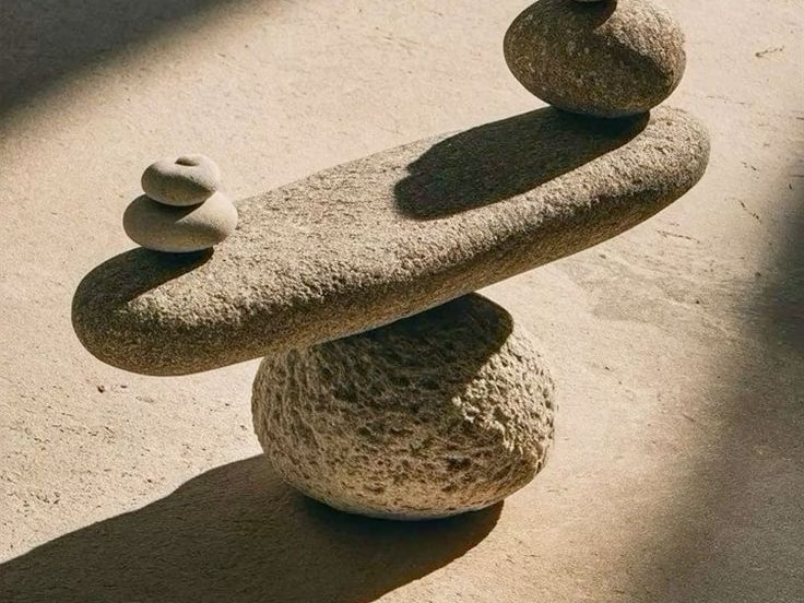 Balanced stones, a symbol of structural alignment