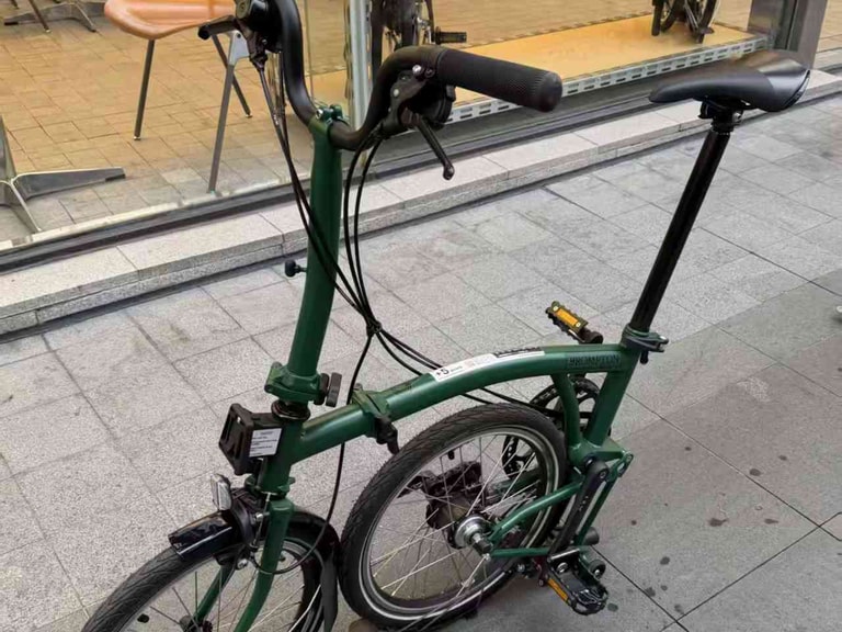 Brompton Folding Bike steel folding bike, available to rent from CycleQuest China