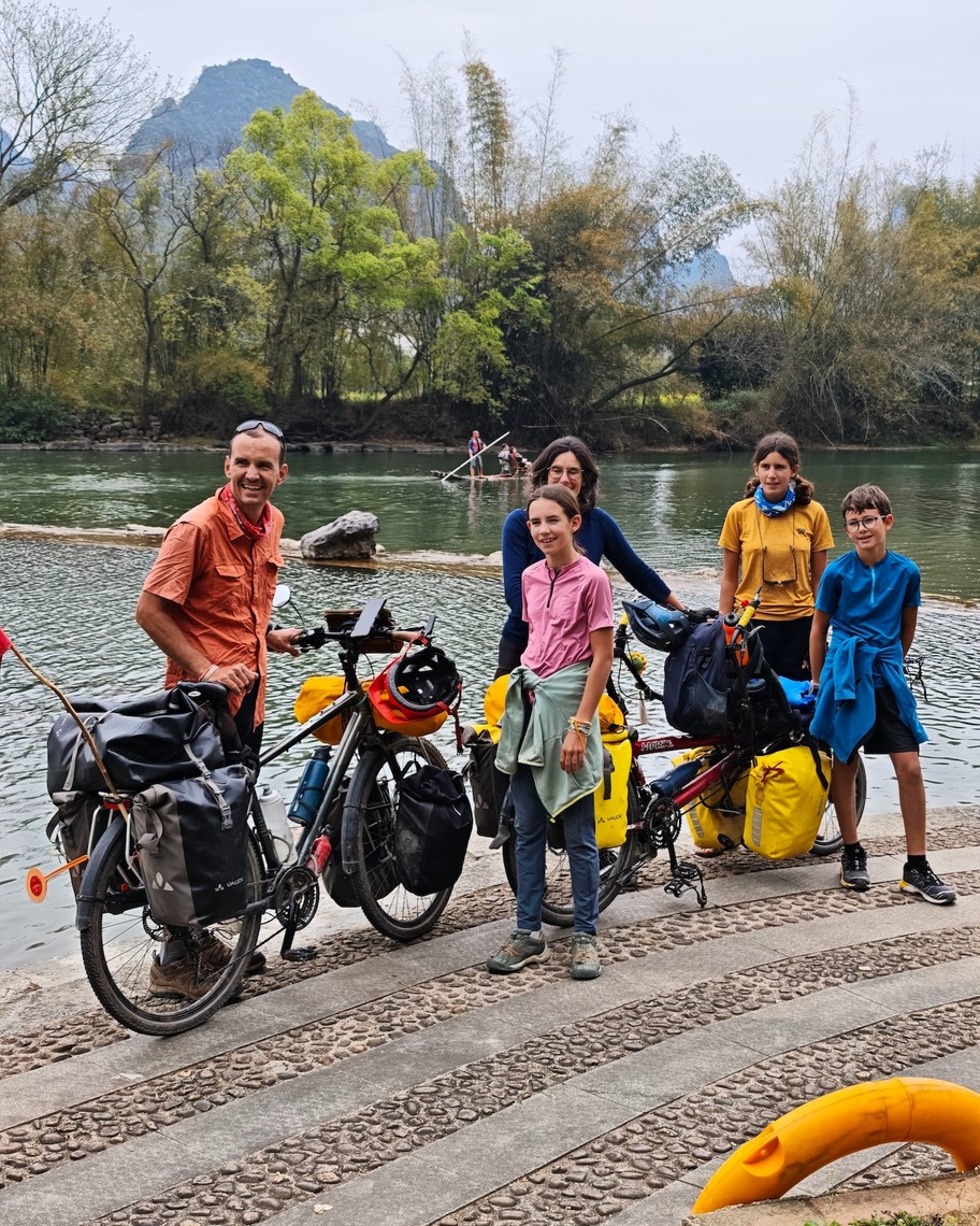 Maud, François, Colombine, Brune, and Eloi, CycleQuest China rider